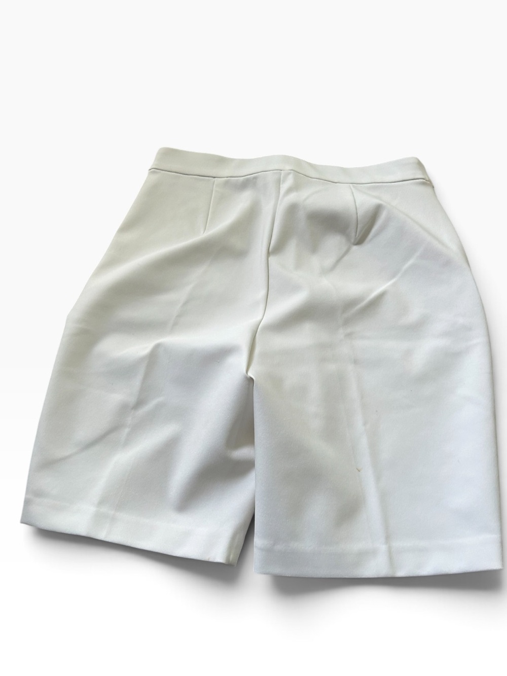 Rachel Zoe White High-Rise Tailored Bermuda Shorts